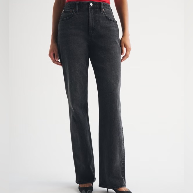 Black High Rise 90s Relaxed Jeans